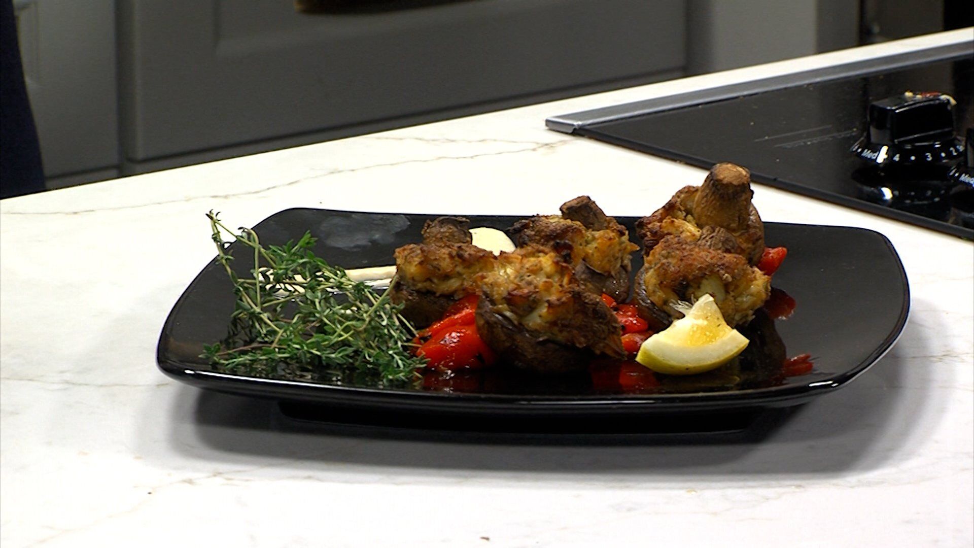 It's an Appetizer or an Entrée, Chef Joe Bellia is Putting Together Crab Stuffed Mushrooms